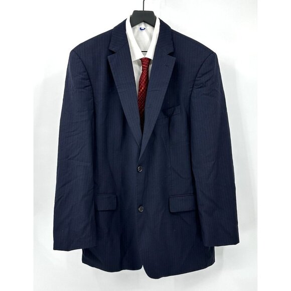 HUGO BOSS jacket blazer sport coat pasolini/movie 100% wool navy blue 46L - Picture 2 of 8